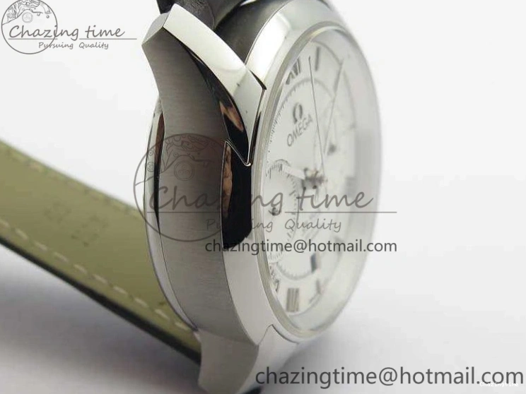 0325 De Ville Chronograph SS OMF 1:1 Best Edition White Dial On Brown Leather strap A Versatile 8111